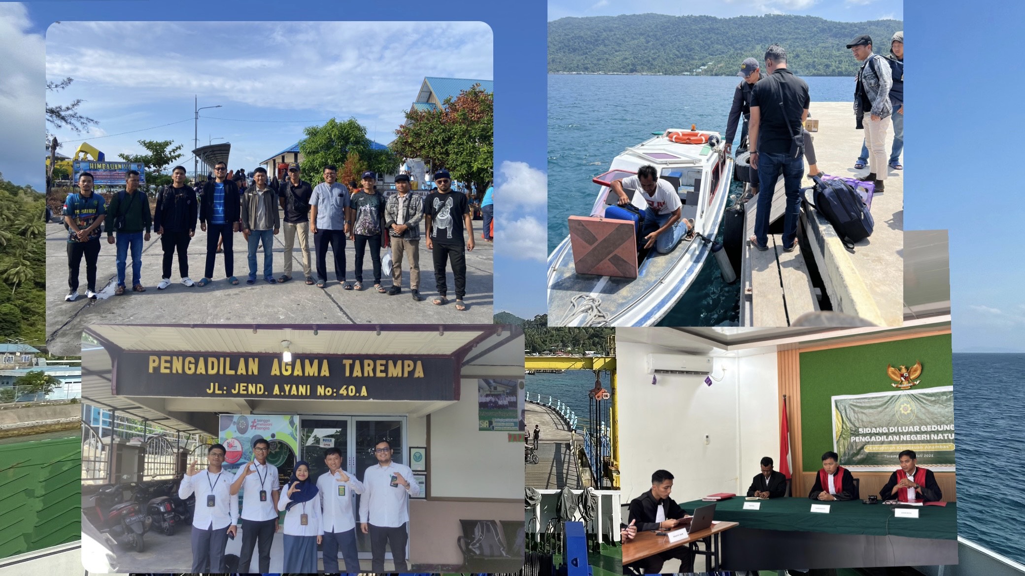 17 Jam Perjalanan di Laut Cina Selatan, PN Natuna Sidang di Kepulauan Anambas