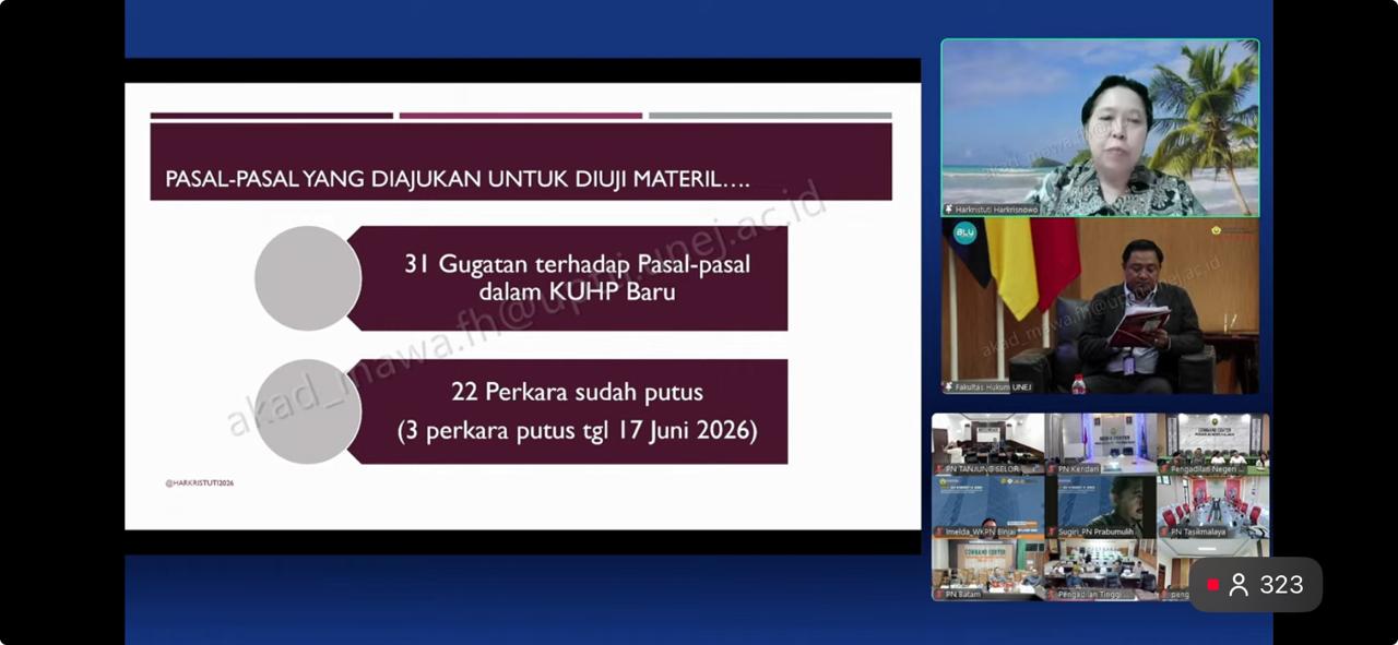 31 Uji Materiil KUHP Baru Gagal, Menurut Prof Harkristuti Ini Alasannya