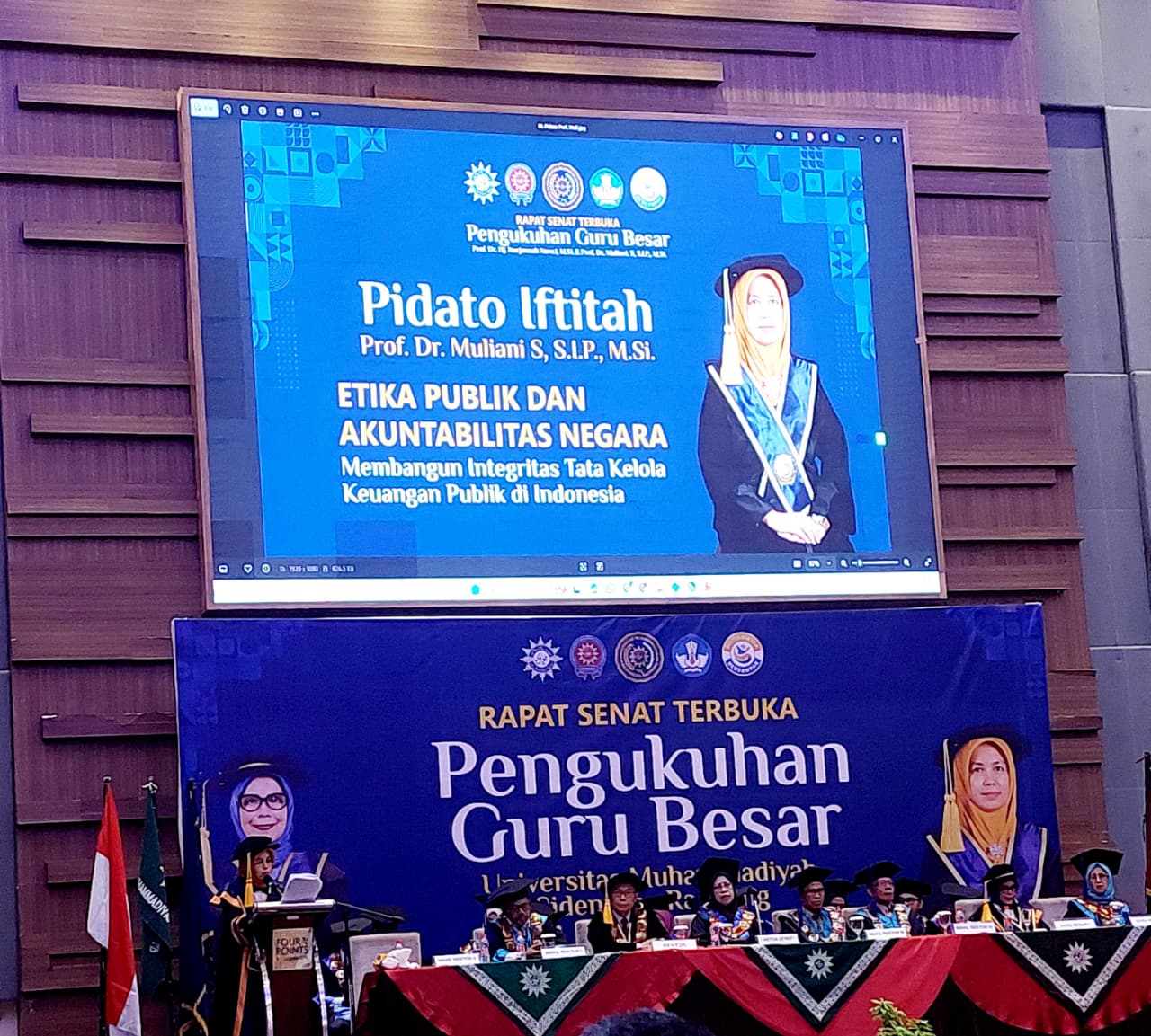 Anggota DYK Cabang Makassar Dikukuhkan sebagai Guru Besar UMS Rappang