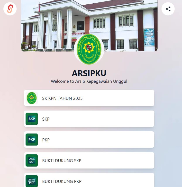 Arsipku PN Bangkinang, Inovasi Kecil Tapi Berdampak Besar