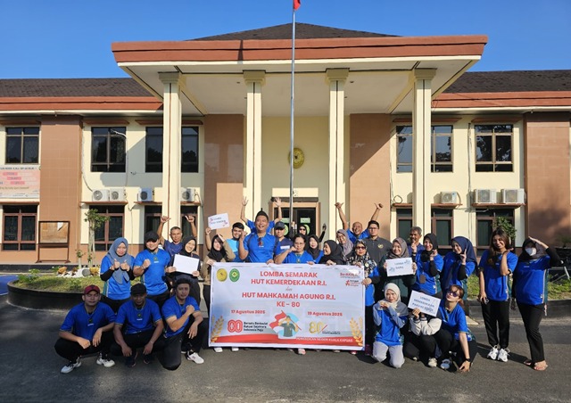 Beragam Kegiatan PN Kuala Kapuas Sambut HUT RI  dan HUT MARI ke-80
