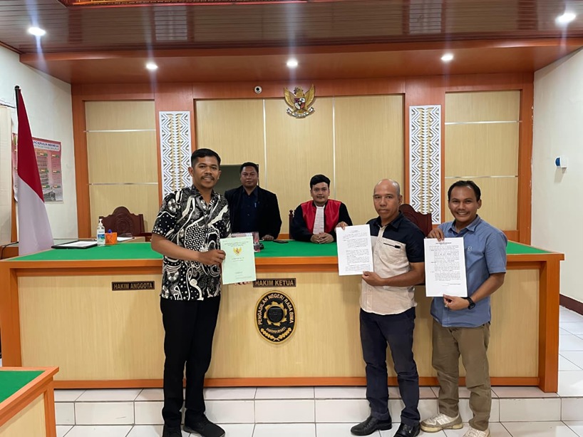 Berdamai di PN Raba Bima, Tergugat Bayar Lunas Tunggakan Utangnya Ke Penggugat
