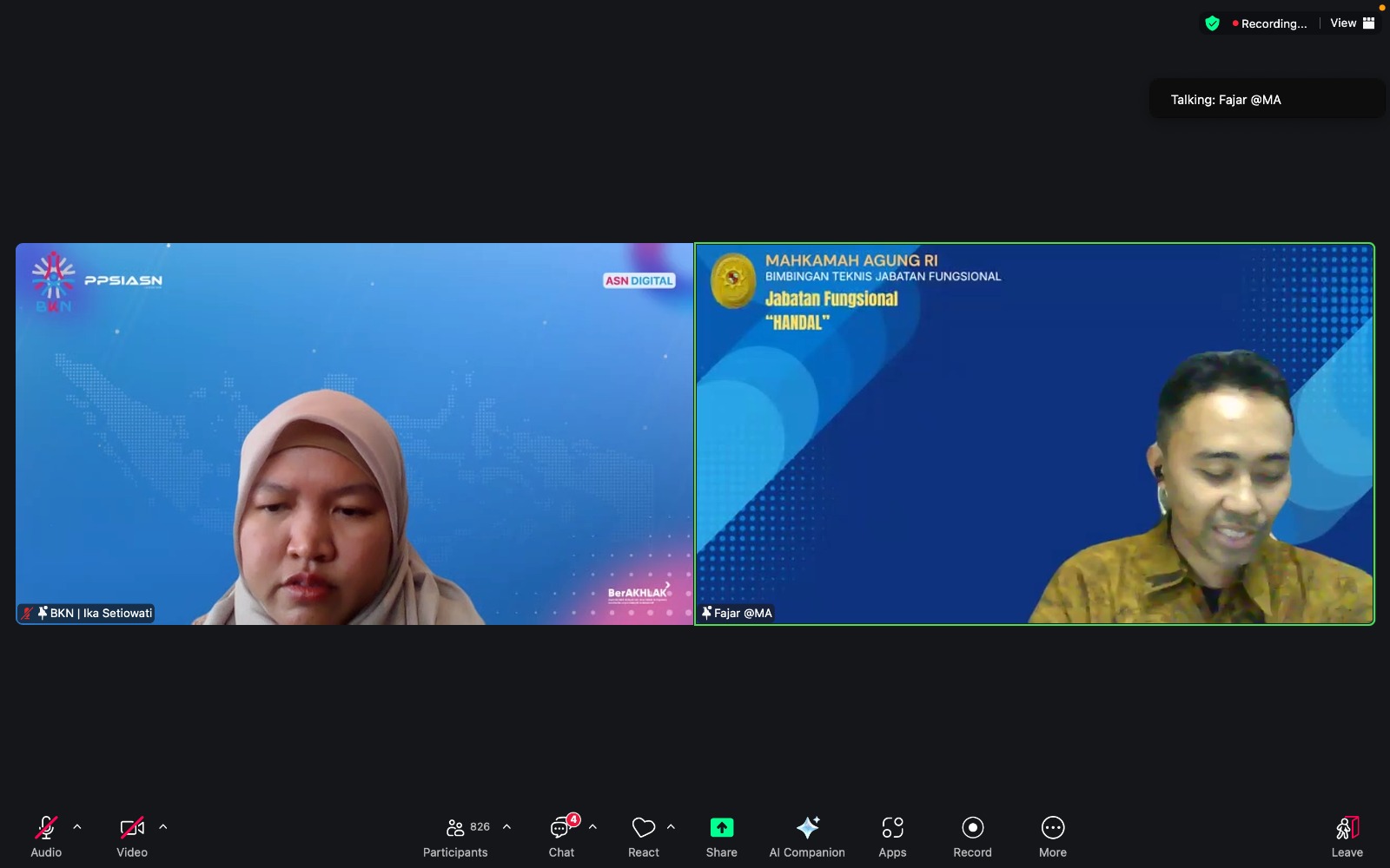 Gandeng BKN, Mahkamah Agung Gelar Bimtek Digitalisasi Manajemen ASN
