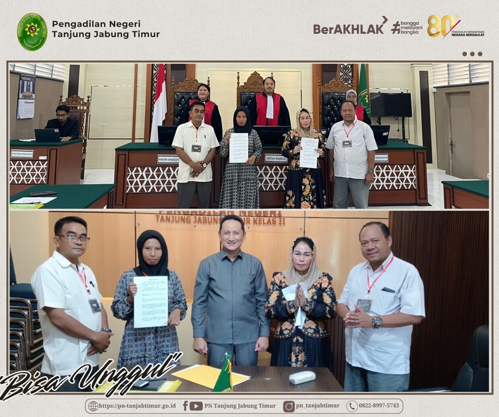 Gugatan Ini Berakhir Damai di PN Tanjung Jabung Timur Lewat Mediasi