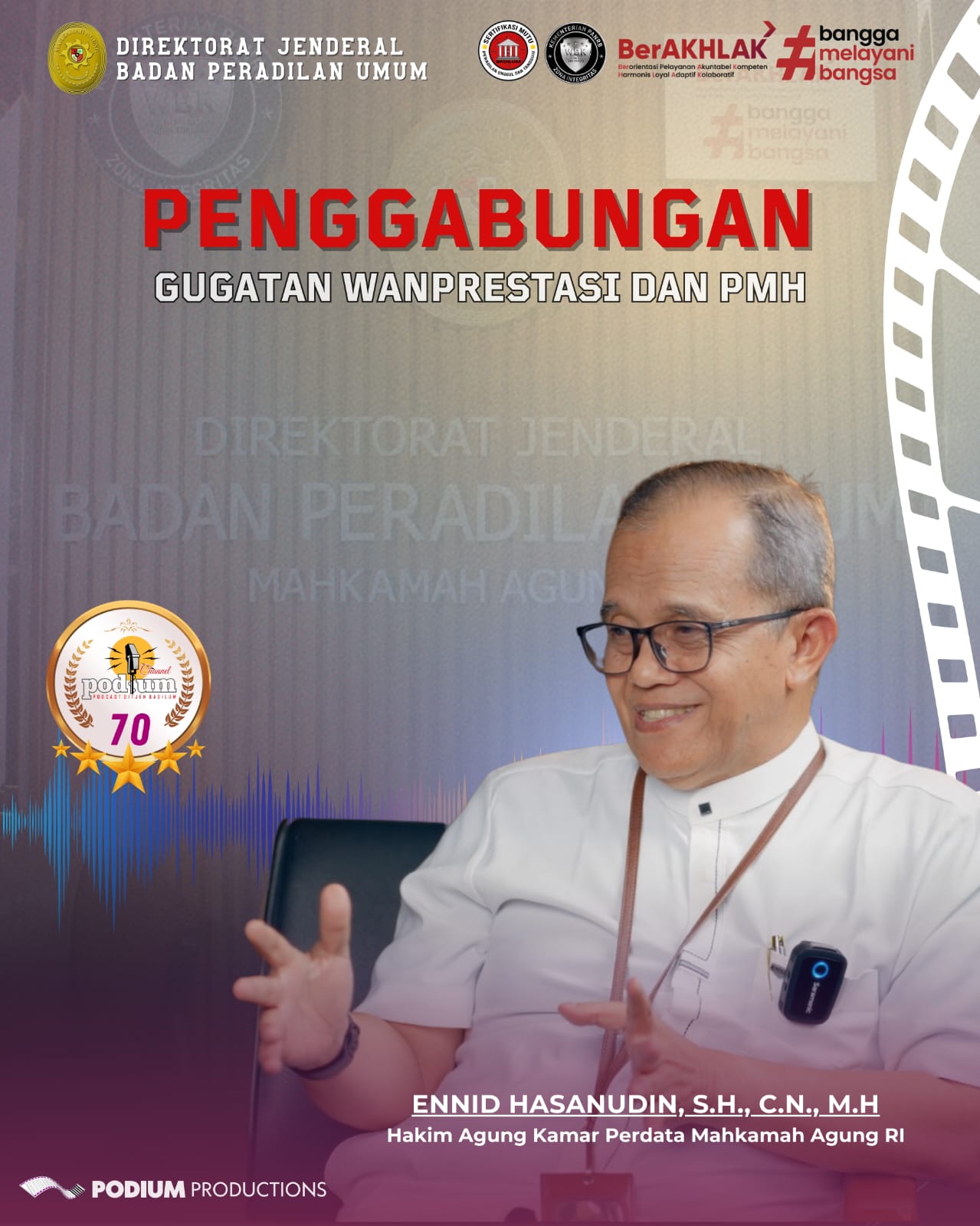 Hakim Agung Ennid: Penggabungan Gugatan PMH dengan Wanprestasi Tak Lagi Jadi Polemik