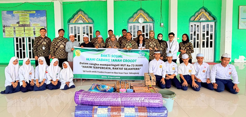 IKAHI Tanah Grogot Gelar Anjangsana ke Ponpes Bina Iman