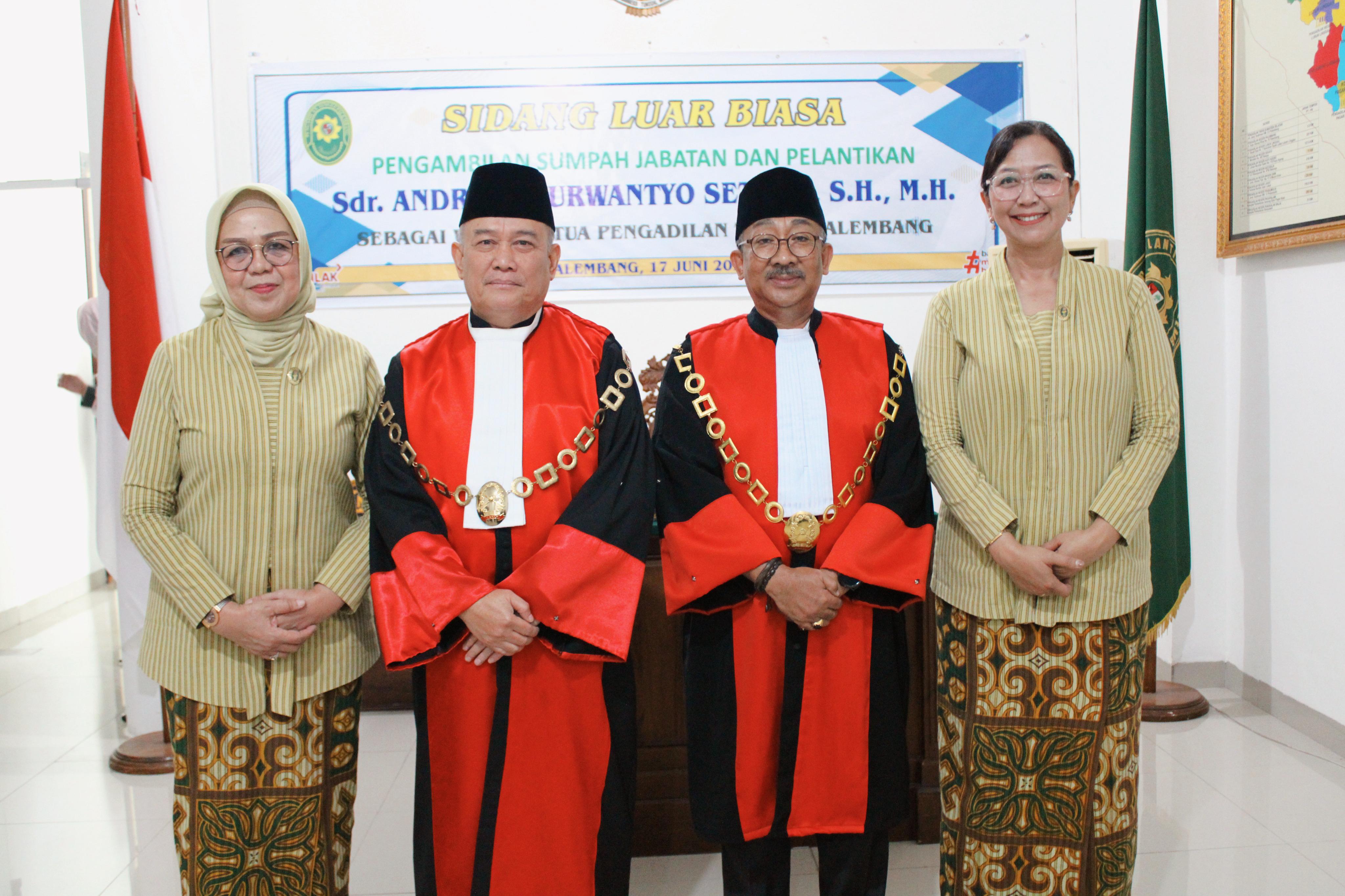 Jabat WKPT Palembang, Andreas Optimis Jalin Sinergi Wujudkan Peradilan Agung