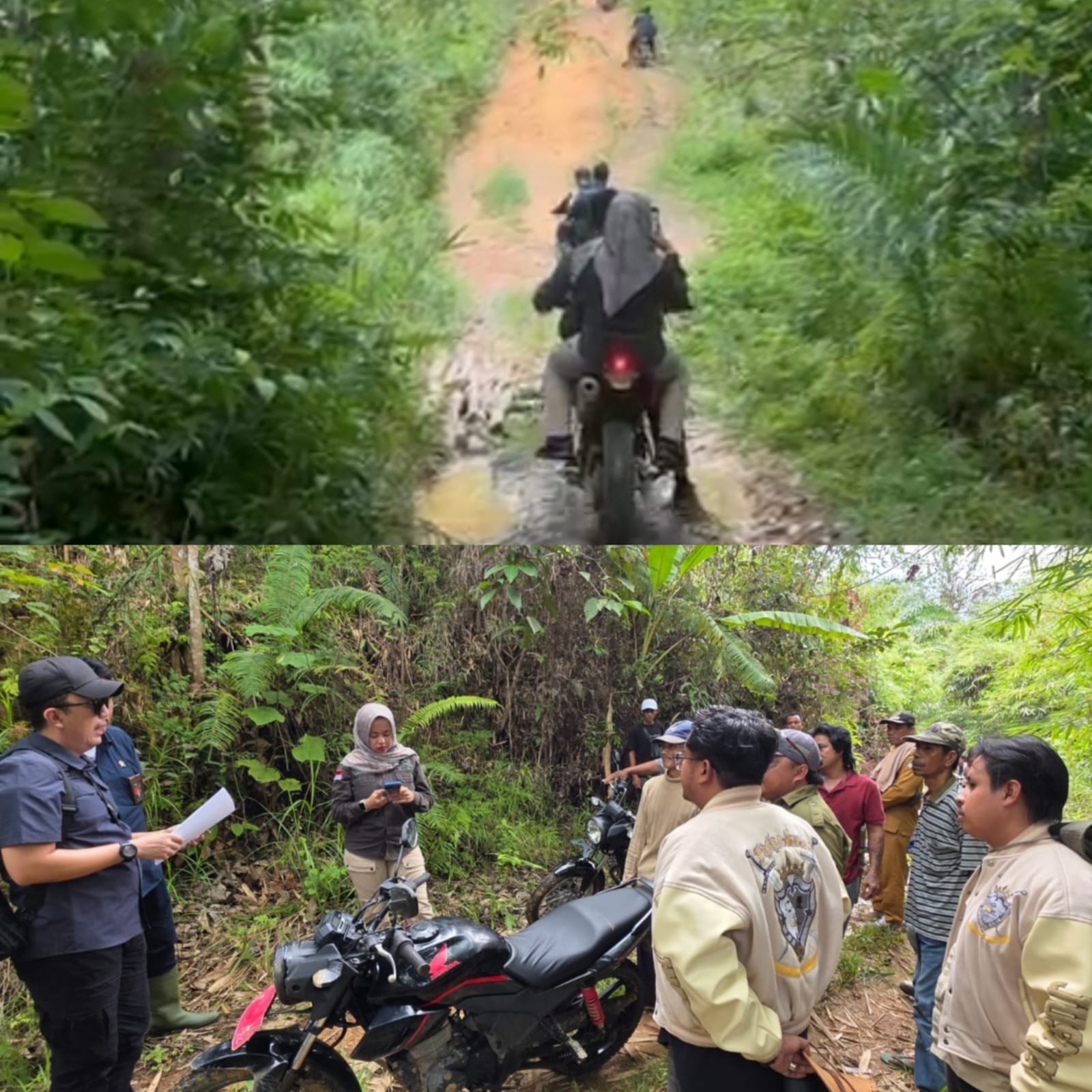 Jalan Licin & Berlumpur, Tak Halangi PN Ketapang Kalbar Gelar Pemeriksaan Setempat