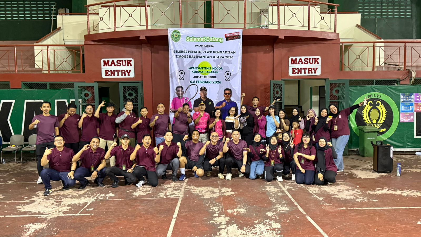 Ketua PT Kaltara Buka Seleksi Petenis Menuju Turnamen PTWP Malang 2026