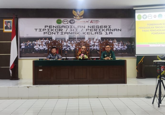 Ketua PT Pontianak Sidak ke PN Pontianak, Ini Arahannya!