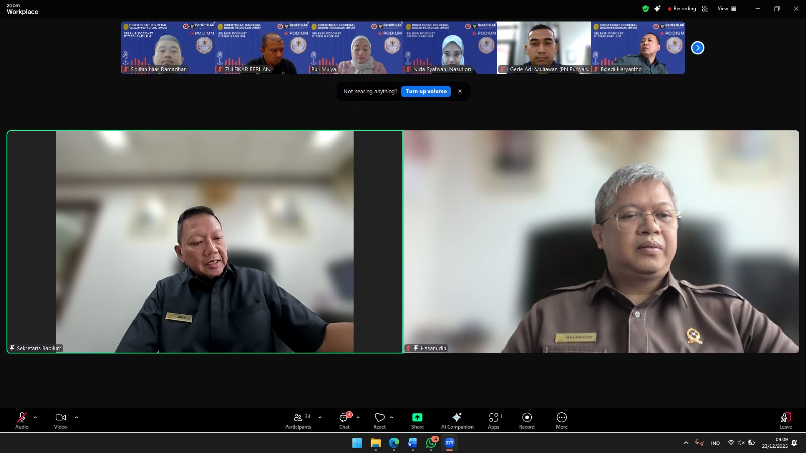 Konsisten Kelola Podcast dan Dandapala, Badilum Tuai Apresiasi Ketua MA