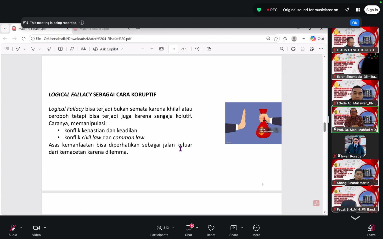 Mahfud MD Tekankan Pentingnya Etika & Logika dalam Putusan Hakim