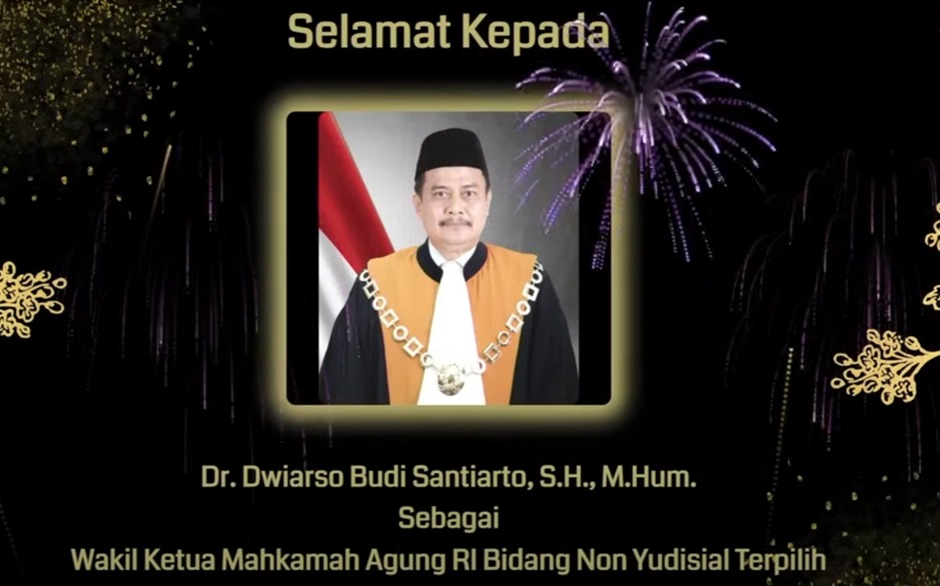 Mengenal Lebih Dekat Wakil Ketua MA Non Yudisial Dwiarso Budi Santiarto
