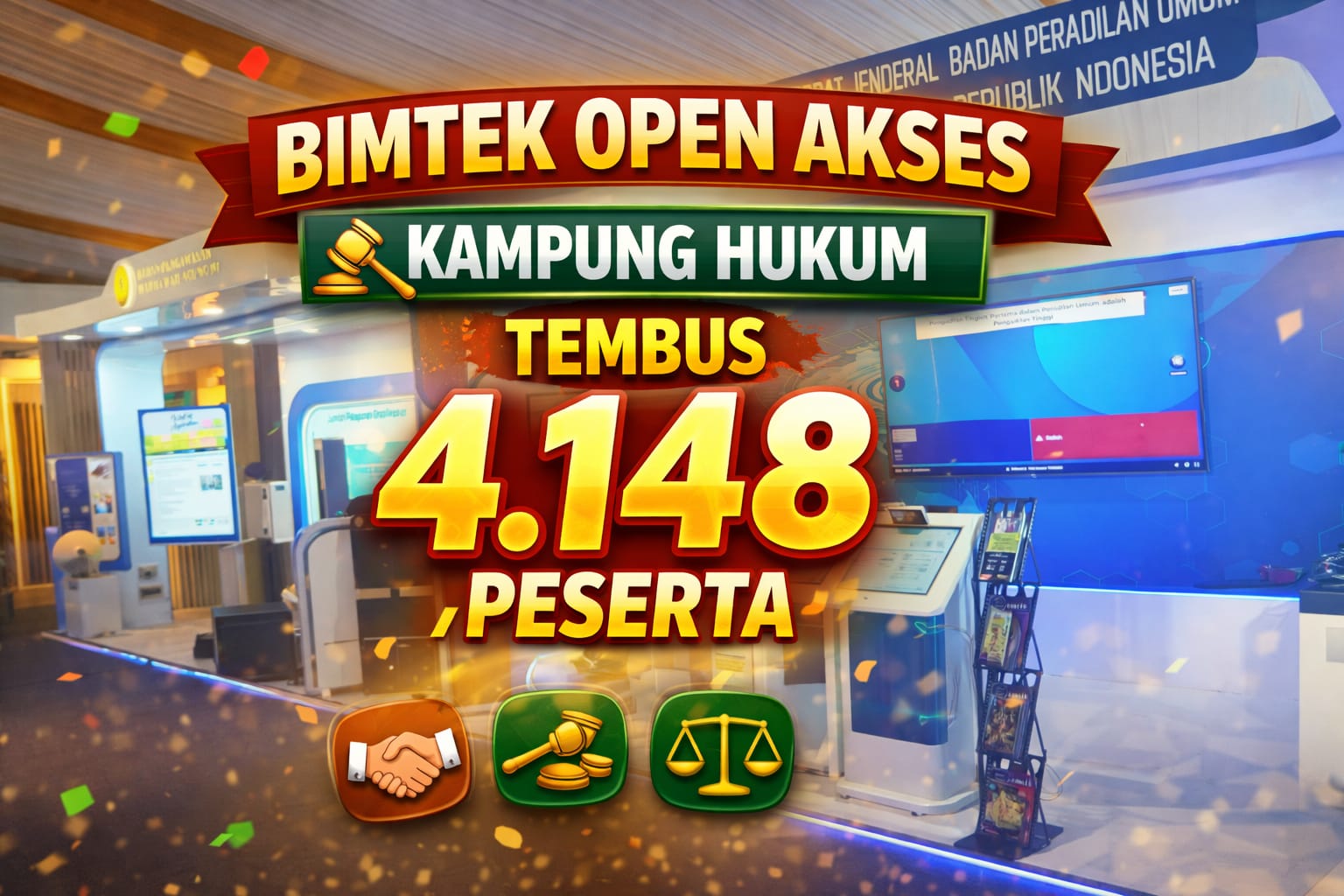 Penuh Antusias, Peserta Bimtek Open Akses Edisi Kampung Hukum Mencapai 4.148 Peserta