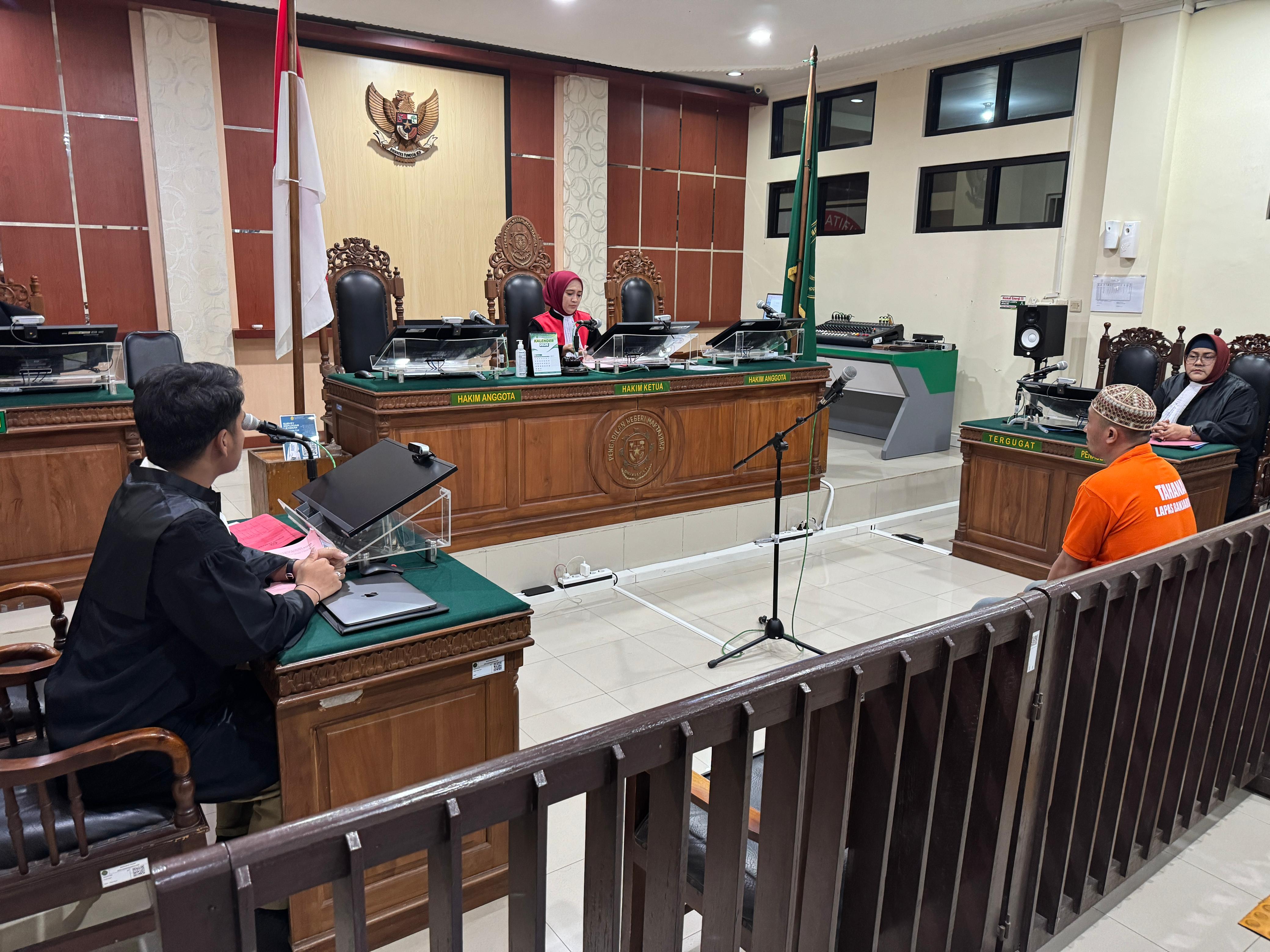 Perdana, PN Martapura Gelar Sidang Pemeriksaan Tertentu Pasal 78 KUHAP Baru