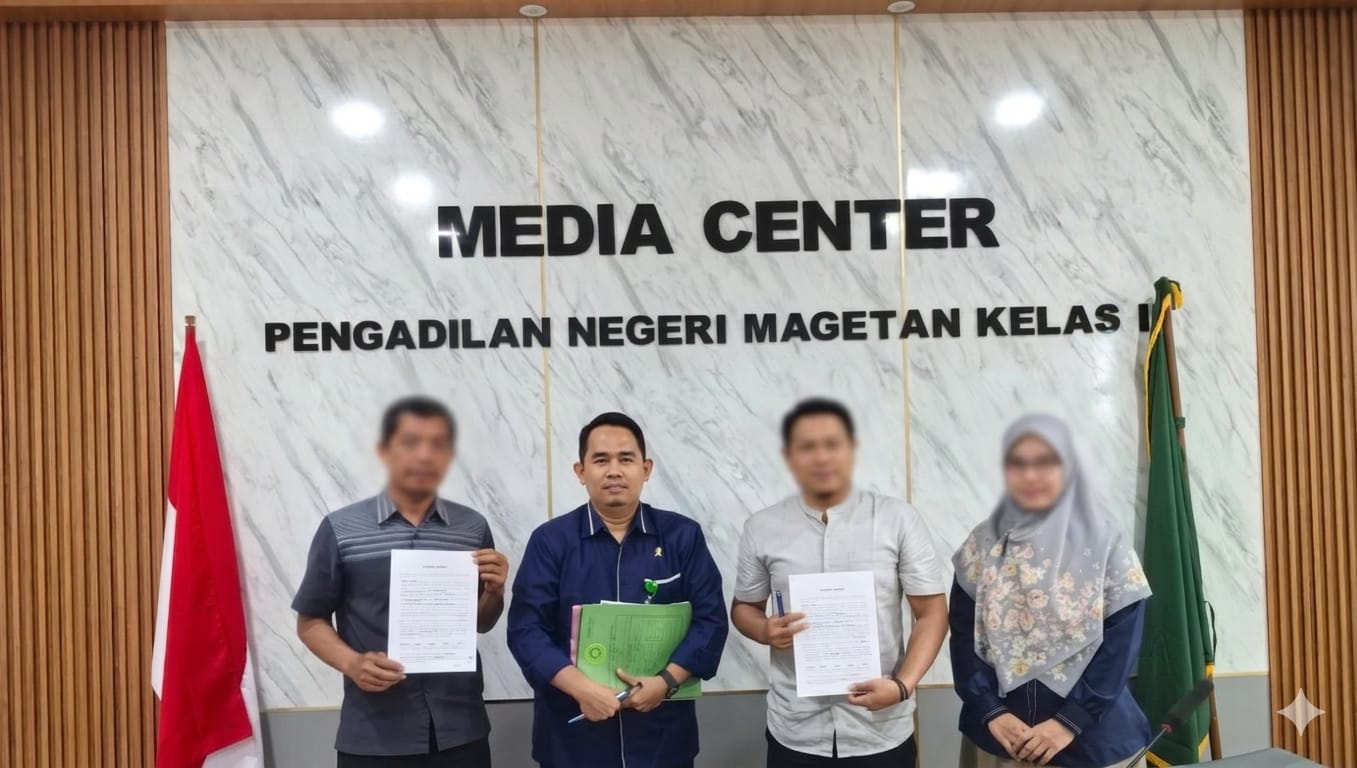 Perkara Kredit Rp150 Juta Berujung Damai, PN Magetan Tetapkan Akta Perdamaian