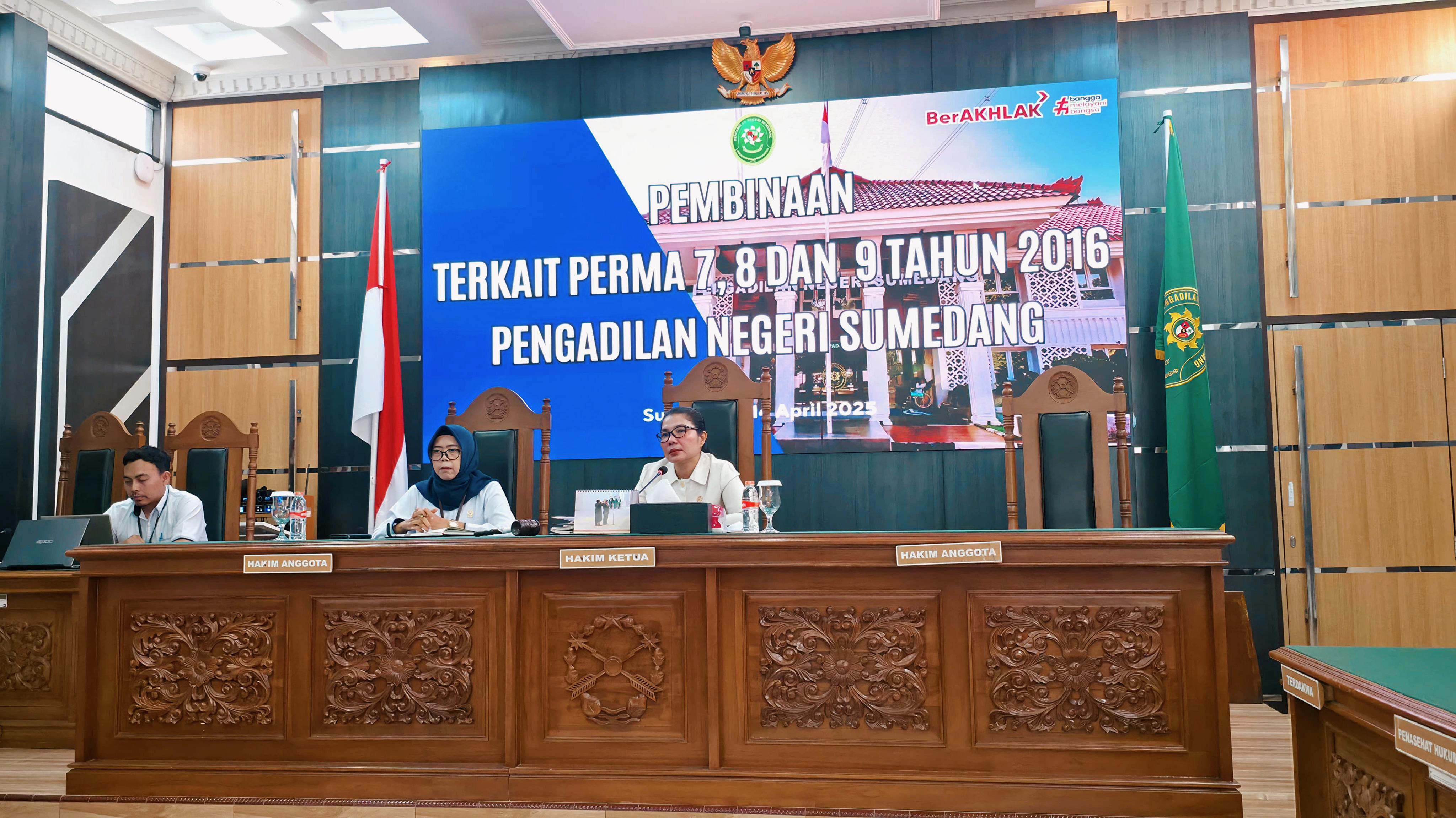 Perkuat Integritas, Ketua PN Sumedang Lakukan Pembinaan