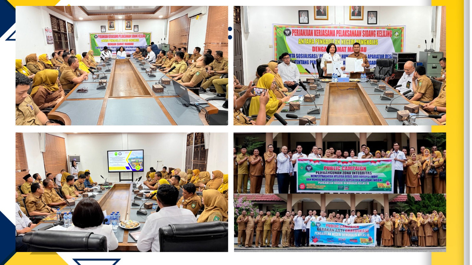 Perkuat Sinergi, PN Bengkalis dan Camat Mandau Siap Laksanakan Sidang Keliling dan Sosialisasi Hukum