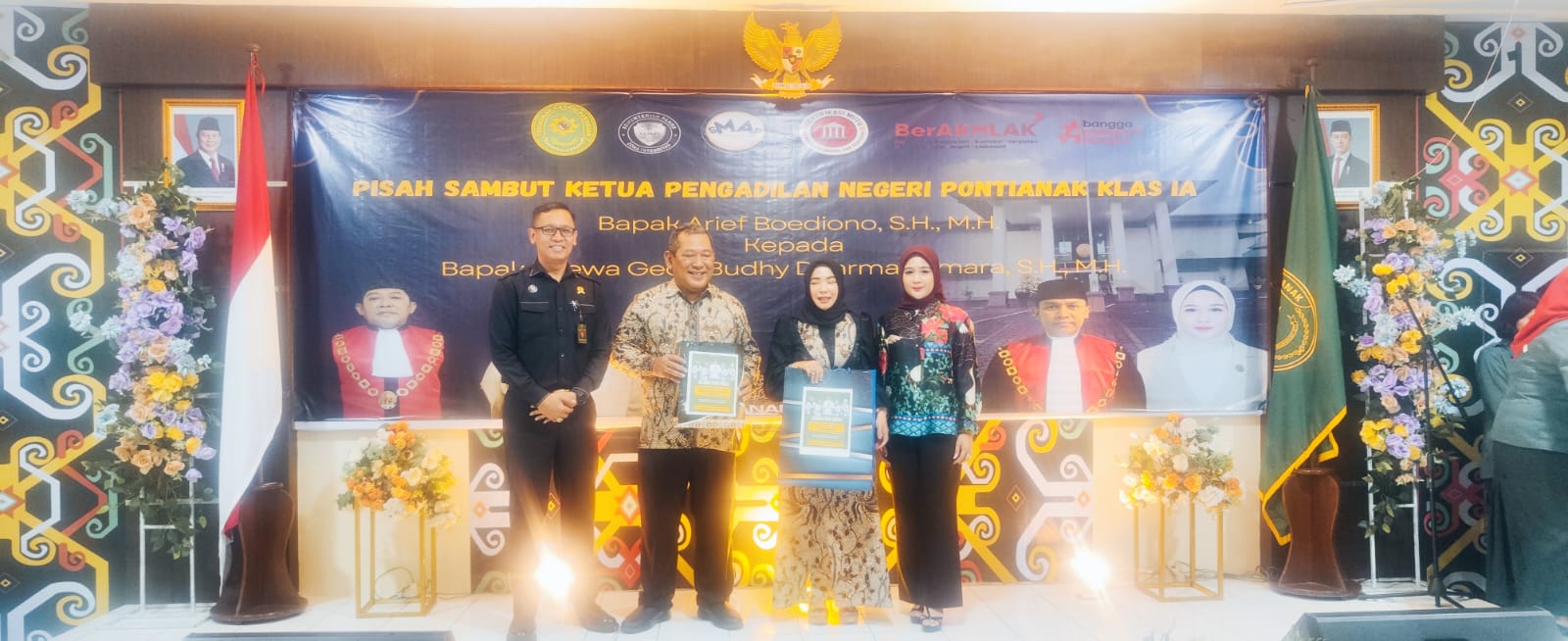 Pisah Sambut Ketua PN Pontianak, Awal Komitmen Pelayanan Peradilan Lebih Baik