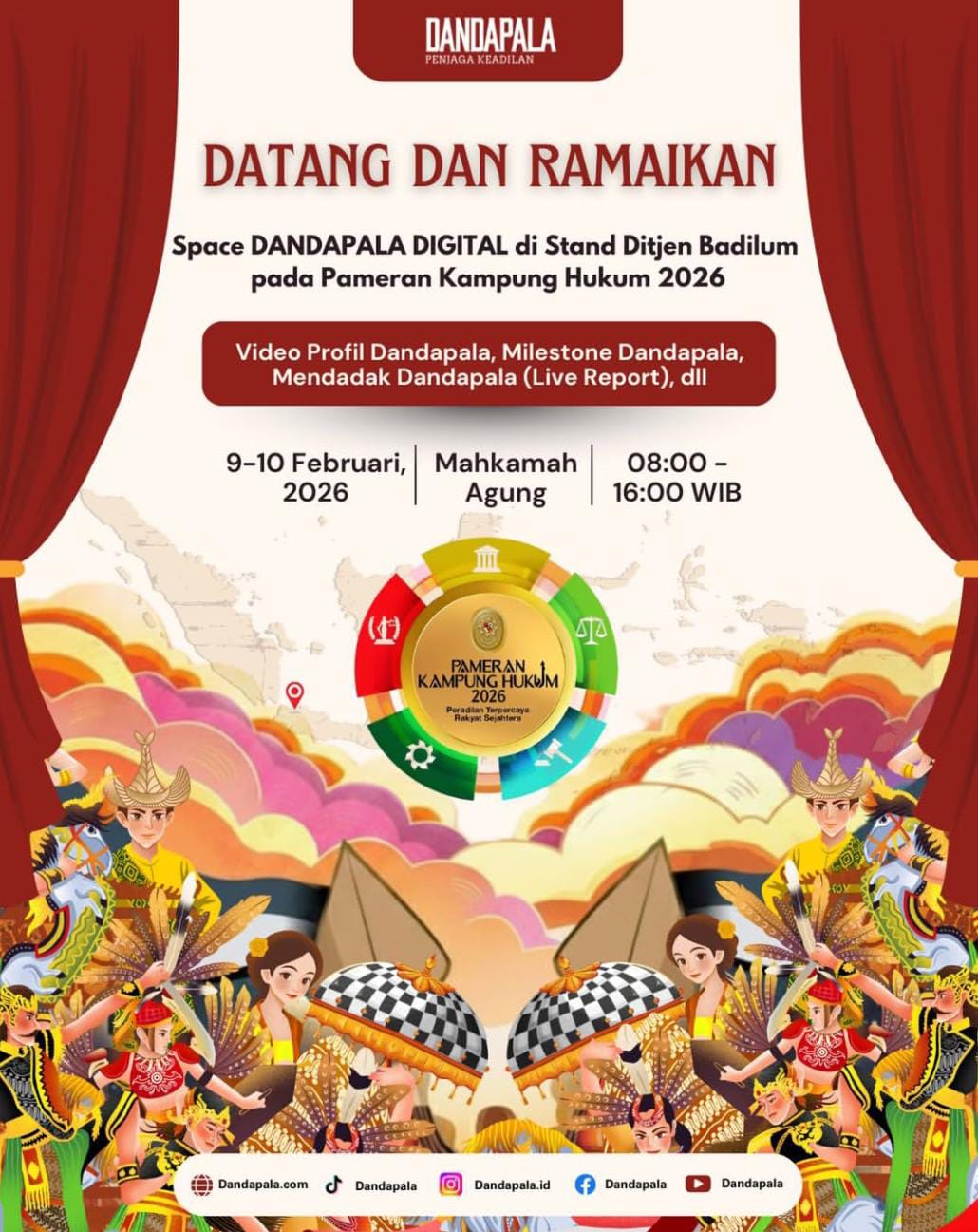 Program “Mendadak DANDAPALA” Meriahkan Pameran Kampung Hukum