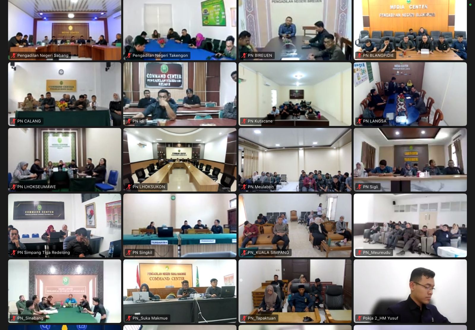 PT Banda Aceh Jadi yang Pertama Uji Coba Penuh Badilum Learning Center (BLC)