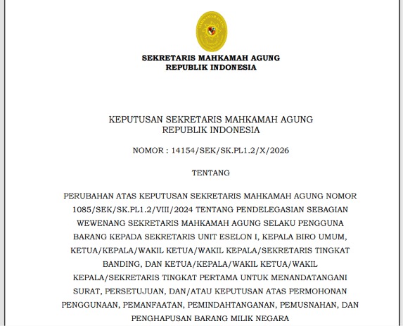 Dok. Sekretaris MA