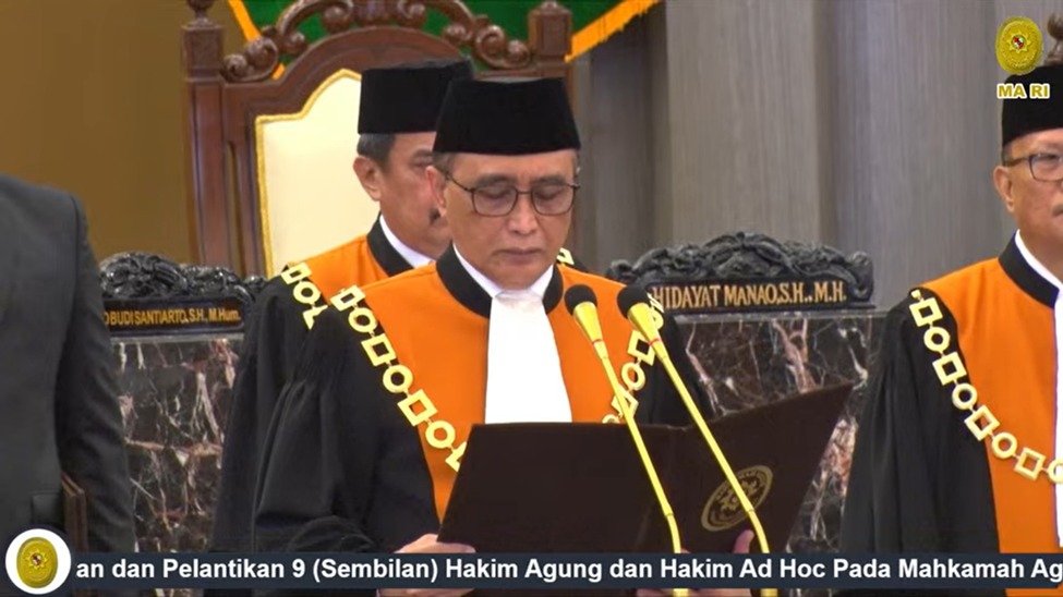Selamat Bertugas! Ketua MA Lantik 9 Hakim Agung dan 1 Hakim Ad Hoc