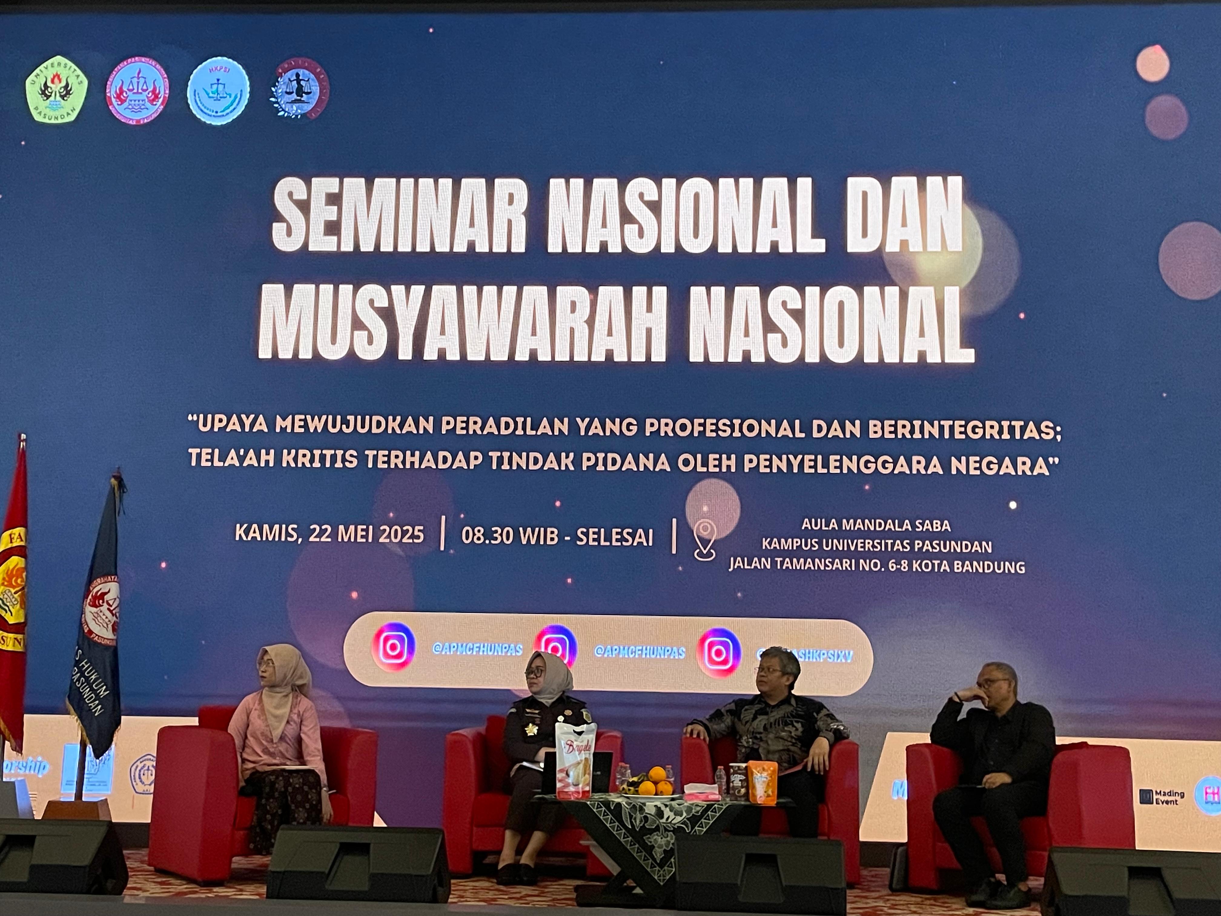 Semnas Quo Vadis Forum Privilegiatum, Efektifkah untuk Pemberantasan Korupsi?