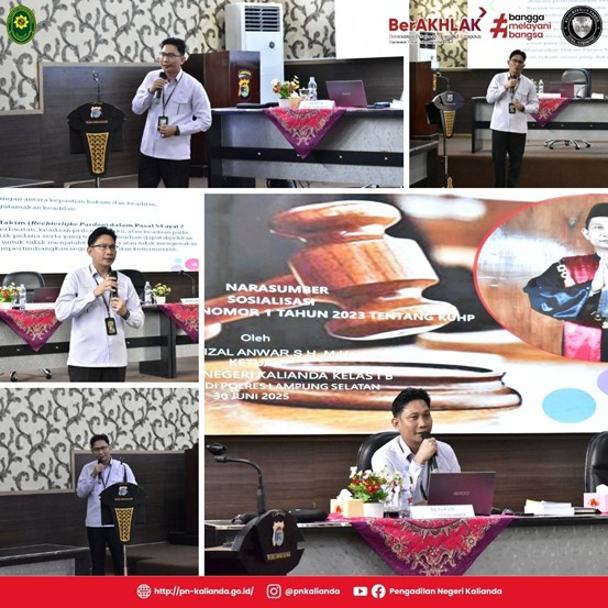 Sosialisasi KUHP Baru oleh Ketua PN Kalianda