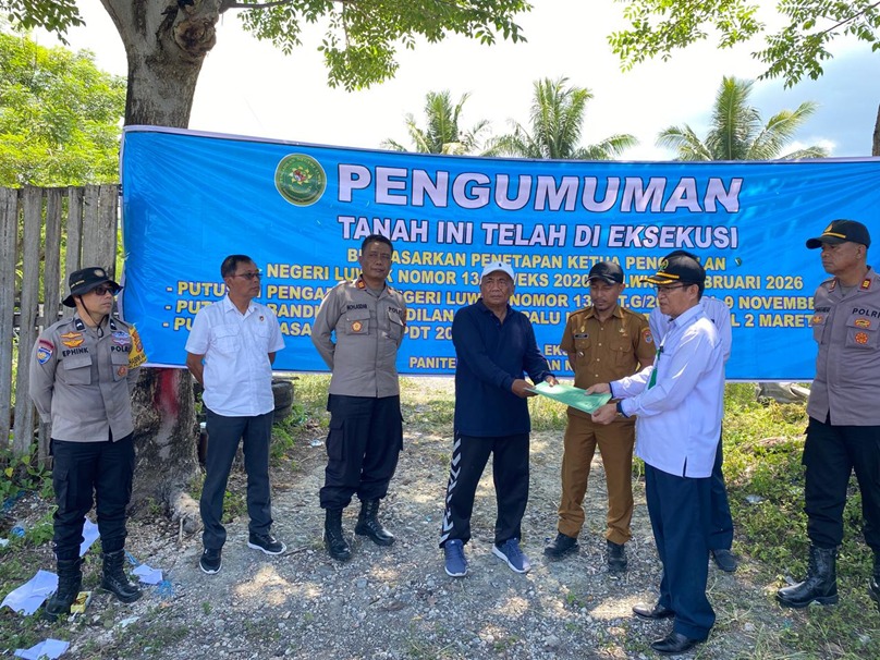 Tanpa Perlawanan, PN Luwuk Sulteng Tuntaskan Eksekusi Kedua Dalam Bulan ini