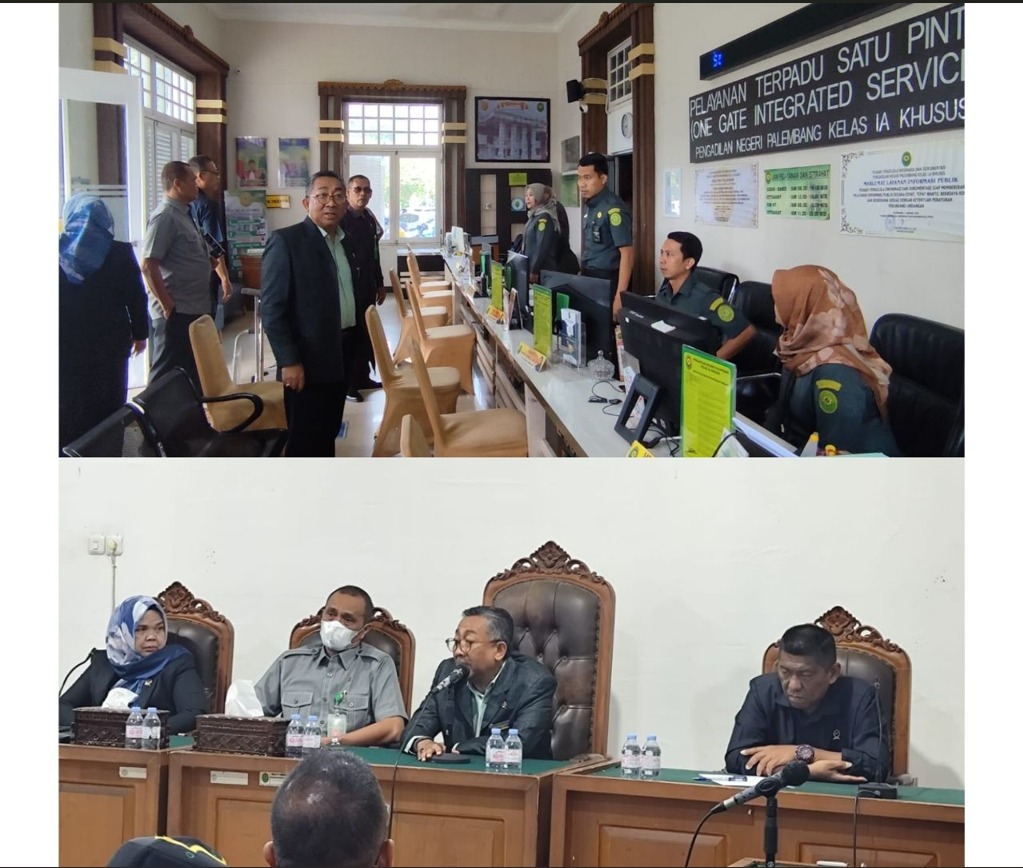 Tegakan Integritas WKPT Palembang Sidak Ke PN Palembang