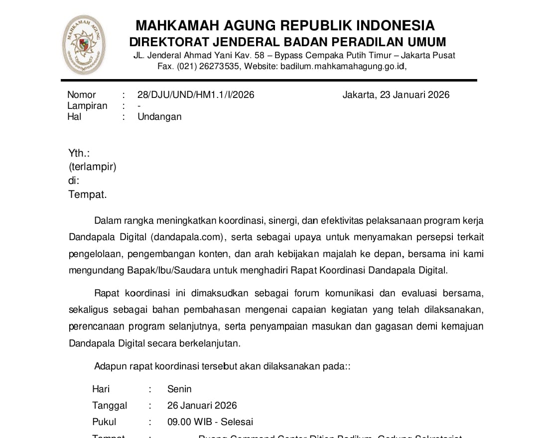 Tim Redaksi DANDAPALA Gelar Rakor, Ini yang Akan Dibahas!