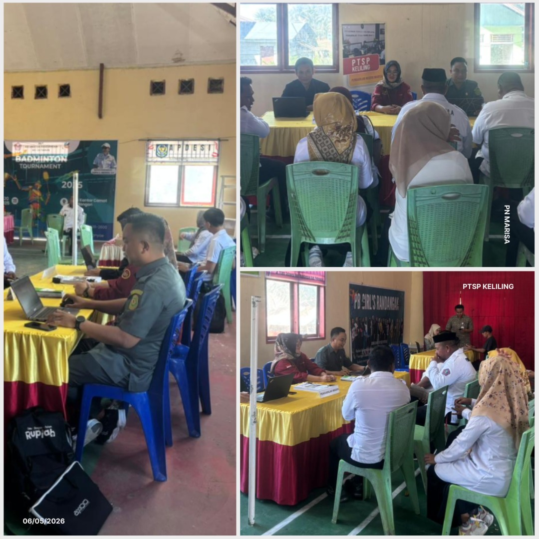 Tingkatkan Akses Layanan, PN Marisa Gorontalo Buka PTSP & Posbakum Keliling