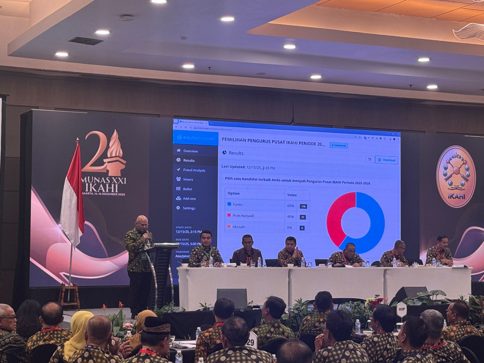 Suasana pemilihan Ketum IKAHI