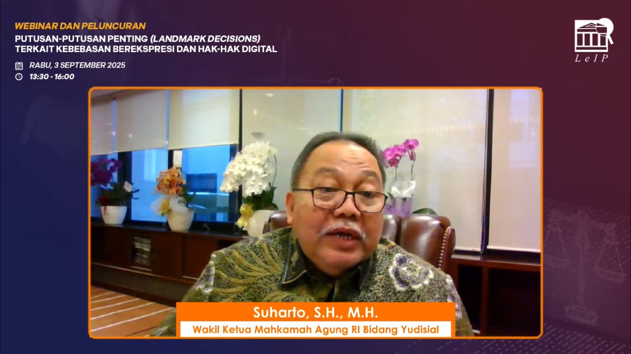 Wakil Ketua MA: Kebebasan Berekspresi Dilindungi Konstitusi