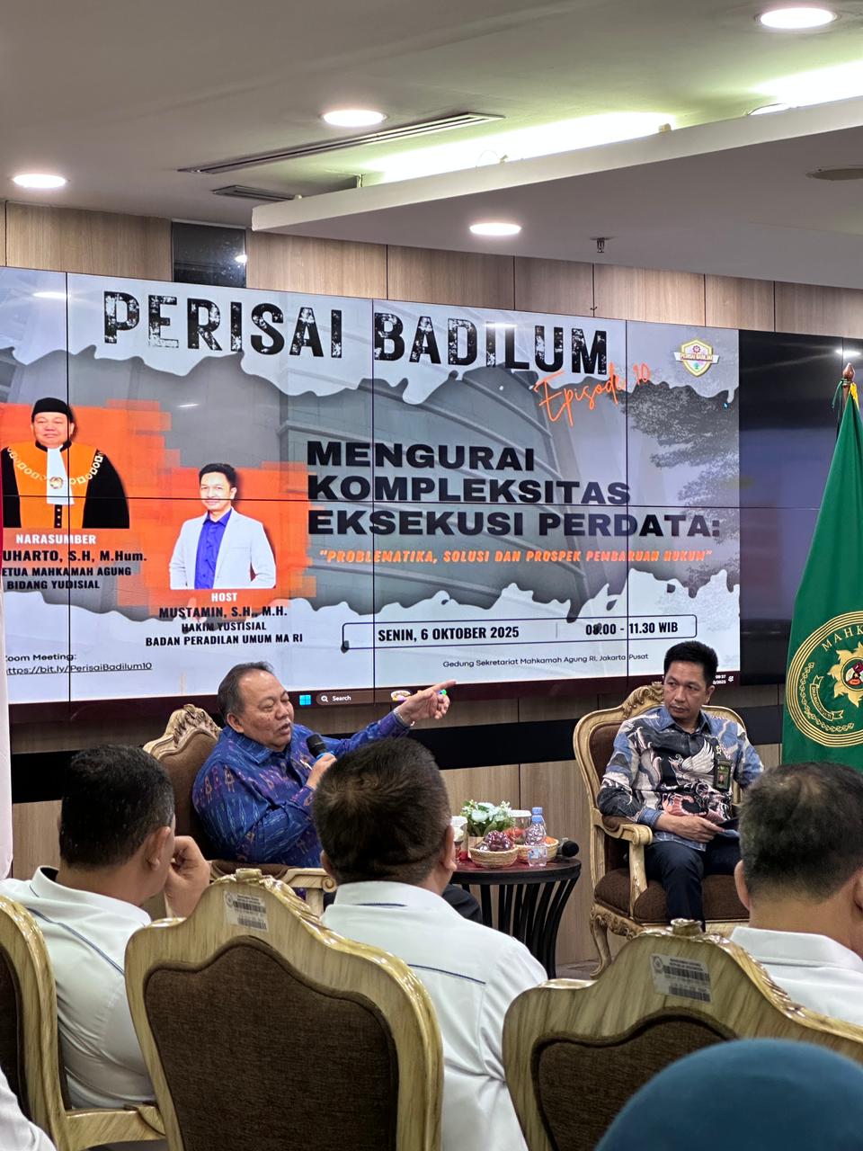 Wakil Ketua MA Suharto: Kalo Pemohon Eksekusi Tidak Aktif, Pengadilan Jangan Aktif