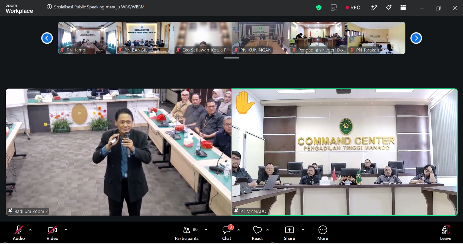 Workshop Public Speaking Badilum Ungkap 4 Kunci Bicara Efektif