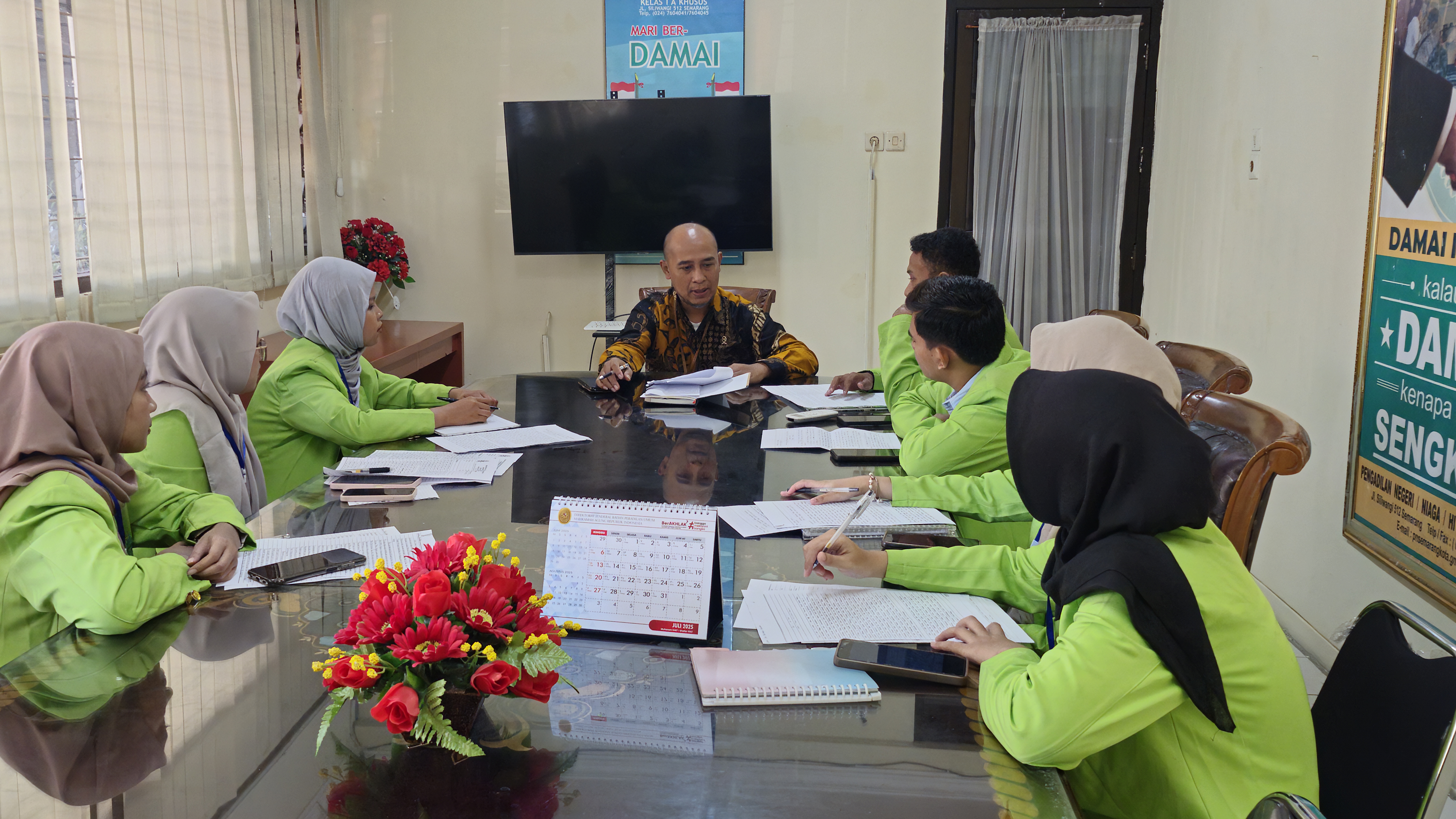 Wujudkan Transparansi, PN Semarang Terima PKL Mahasiswa UIN Walisongo