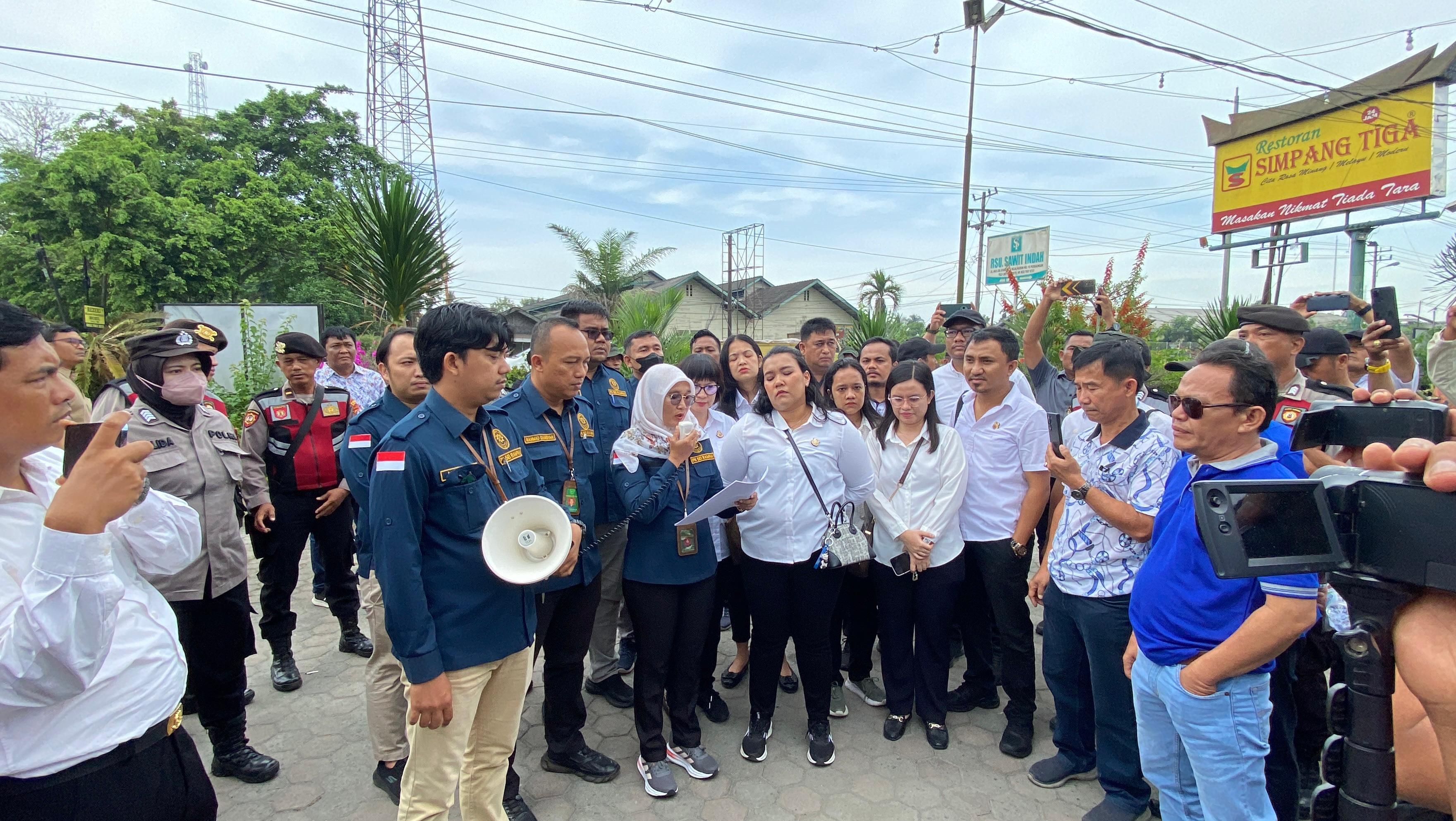 PN Sei Rampah Berhasil Eksekusi Rumah Makan Simpang Tiga Perbaungan