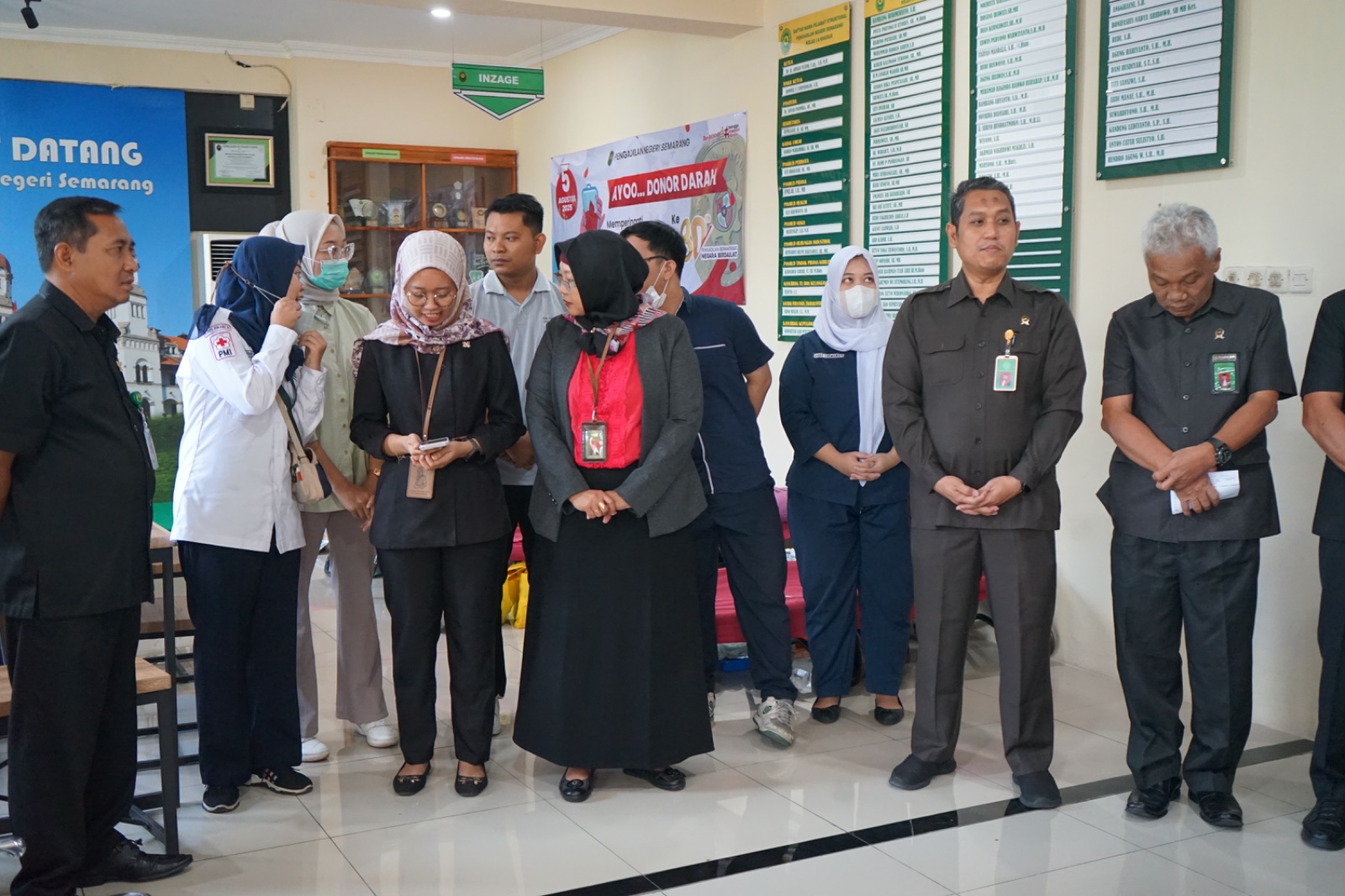 Semarak HUT RI dan HUT MA, PN Semarang Gelar Donor Darah